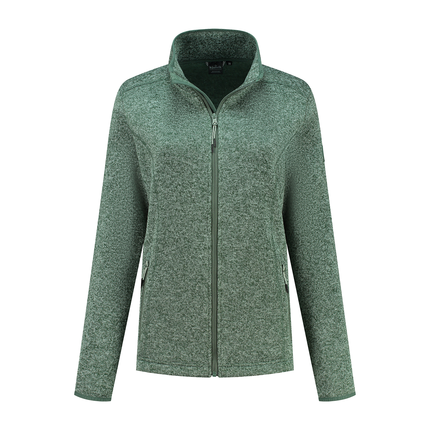 KJELVIK Damen Strickfleecejacke