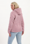 KJELVIK Strickfleecejacke mit Kapuze Lovi pink