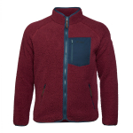 PINEA Herren Sherpa Windblocker Jacke PASI Farbe DUNKELROT