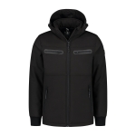 RENS wattierte Wintersoftshell Jacke in schwarz